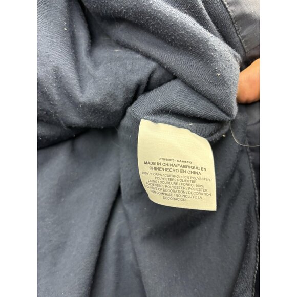 Jordan Jacket Mens XL Navy Blue Snap Button Coaches Windbreaker Jumpman Logo - Picture 7 of 8